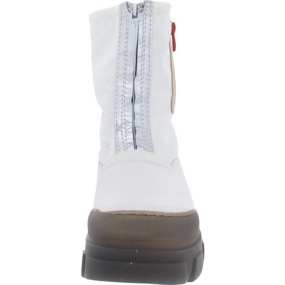Franco Sarto Womens Galaxy White Leather Pintuck Peep Toe Booties Shoes New - Picture 2 of 5